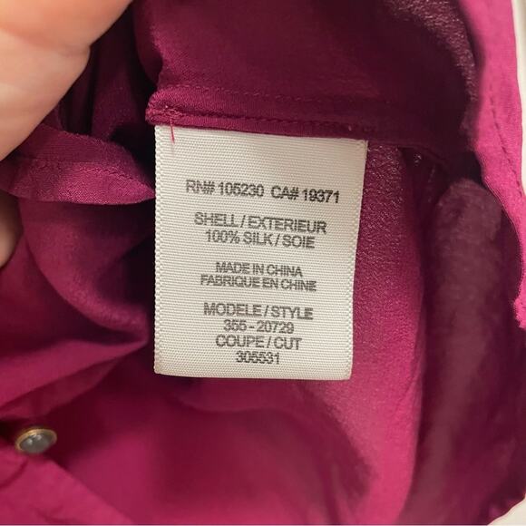 JOIE Silk Blouse Womens Button Down Romantic Size Small - Picture 6 of 7